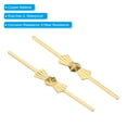 thumbnail image 4 of Uxcell 33mm/1.3" Length Chandelier Connector Clip Chandelier Bowtie Pin Golden 150 Pack, 4 of 6
