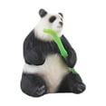 thumbnail image 4 of Pandas de resina en miniatura, pequeños pandas, modelo 1/64, linda decoración para el hogar, flores y plantas. Estilo D, 4 of 9