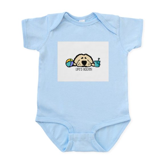 CafePress - Life's Golden Beach Infant Bodysuit - Baby Light Bodysuit, Size Newborn - 24 Months