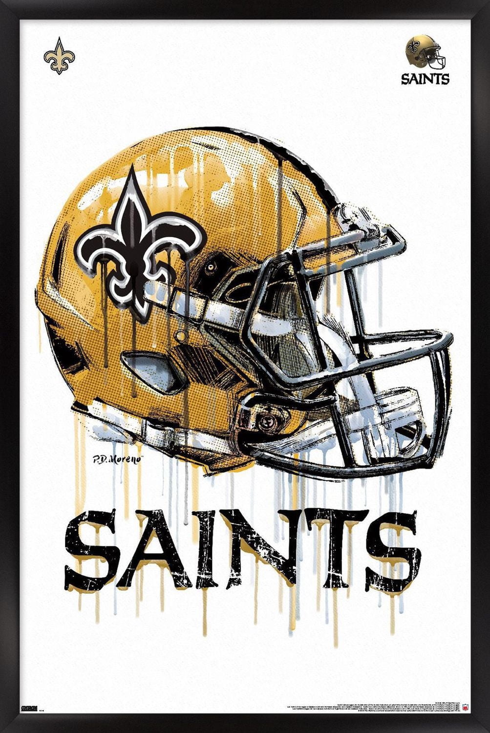 NFL New Orleans Saints - Casque anti-goutte 20