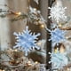thumbnail image 1 of Copos De Nieve De Plástico Adornos navideños de plástico con forma de copo de nieve azul Rkxzt, 1 of 9