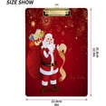 thumbnail image 2 of Coolnut Santa Claus 12.5"x9" Clipboard, Acrylic Fashion Letter A4 Size Clipboards with Metal Clip for Office School -12.5x9in, 2 of 7
