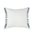 thumbnail image 6 of Ox Bay Bailey 24" x 24" Blue/White Striped Polyester Adult Decorative Indoor/Outdoor Throw Pillow, 6 of 9
