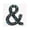 Ampersand, variant on Recollections Black AB Letter Bling Sticker, 12 Pack