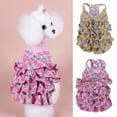 thumbnail image 2 of Close-Fitting Dog Dress with Round Neck Breathable Cotton Outdoor Dog Clothes - Perfect for Daily Strolls, 2 of 8