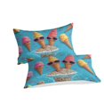 thumbnail image 2 of 3D Ice Cream Printed Comforter Cover Set Children Adult Unique Design Bedding Set Bedroom Decor,Full (80"x90"), 2 of 5