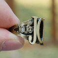 thumbnail image 3 of Jos Bizzare Adventure 18mm Size 8# Finger Ring Brozen Cosplay Rings Kujo Jotaro Handmade 18mm Cosplay Party Gifts, 3 of 3