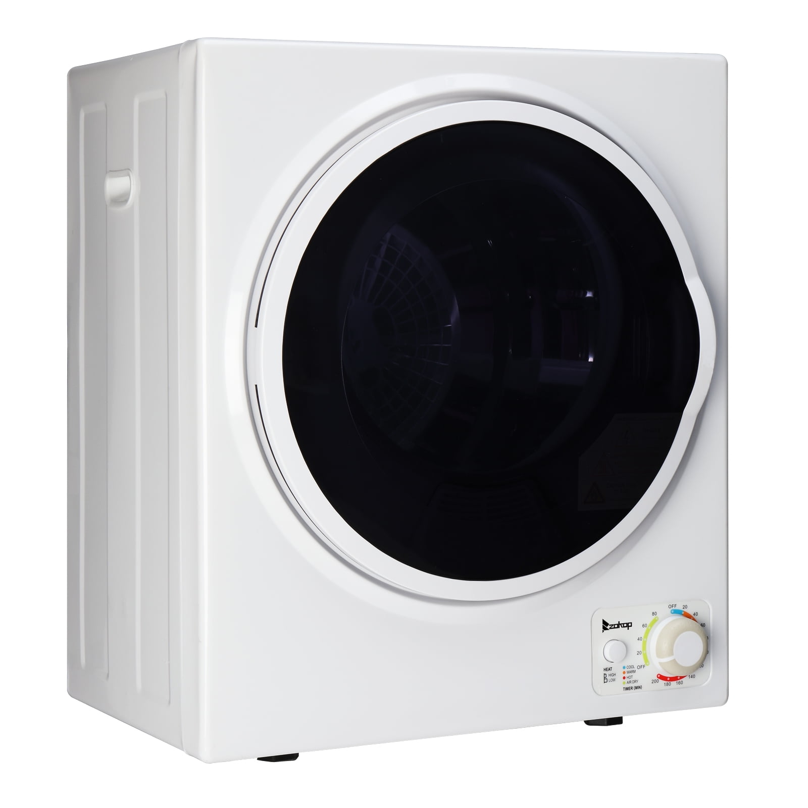 Compact Portable Household clothes Dryer 1.6cuft with Stainless Steel Drum