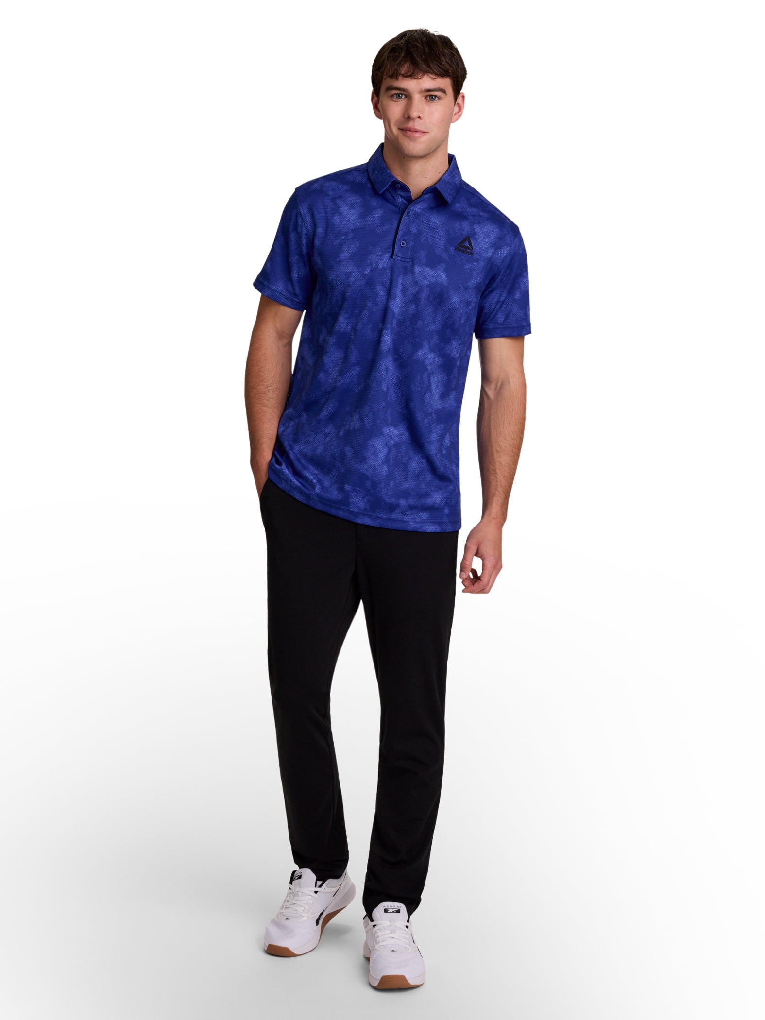 Reebok Men's and Big Men's Performance Polo Shirt, Sizes XS-5XL