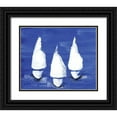 thumbnail image 1 of Seay, Anne 23x20 Black Ornate Wood Framed with Double Matting Museum Art Print Titled - Sailboats at Night II, 1 of 4