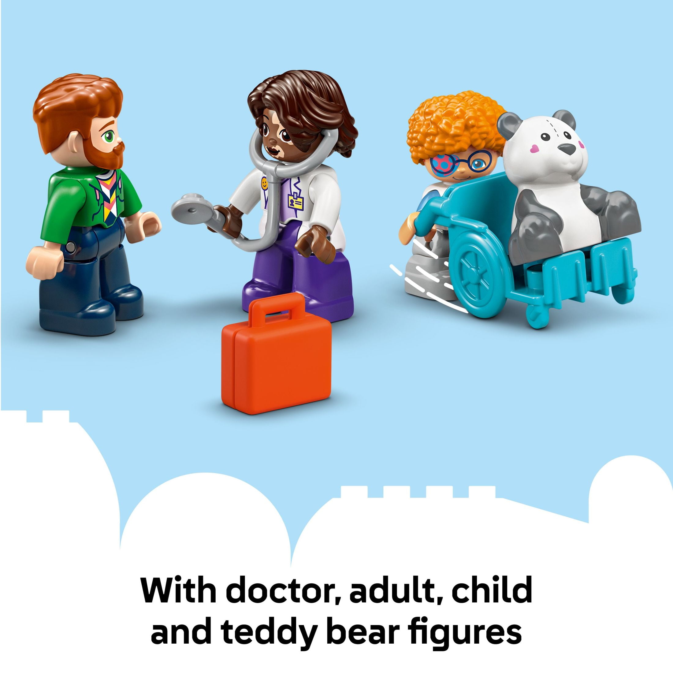 LEGO DUPLO Town First Time Visit with the Doctor Office Building Toy Playset - Preschool Learning and Educational Toy for Toddlers, Boys and Girls, Ages 2+ - Baby Gift Idea - 10449