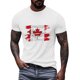 thumbnail image 3 of Camisas de Manga Corta para las Mujeres Impresión de Manga Corta Cuello Redondo, Camisa Casual de Poliéster para las Mujeres, Lavado de Manos, 3 of 8