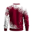 thumbnail image 4 of RUTAYY Boys Crewneck Sweatshirt Christmas Snowflake Graphic Long Sleeve Festive Casual Sportswear Loose Fit Holiday Tops, 4 of 5