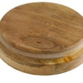 thumbnail image 4 of DecMode 7", 5"H Multi Colored Wood Ombre Decorative Jars with Wood Lid, 2-Pieces, 4 of 8
