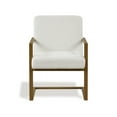 thumbnail image 2 of Ember Interiors Silas Modern Lounge Chair with Arms, Cream Fabric, 2 of 8
