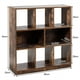 thumbnail image 3 of Costway Librería con Compartimientos Abiertos Estante en Estilo Industrial para Decoraciones y Libros para Salón Dormitorio Estudio 86 x 28 x 94 cm, 3 of 10