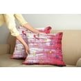 thumbnail image 3 of Ambesonne Retro Throw Pillow Cover 2 Pack, Red Grunge Celestial, 16", Red Blue Yellow, 3 of 6