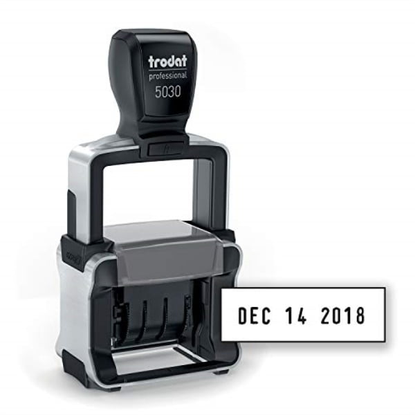 Trodat 5030 professional 4 0 date stamp line dater self inking 