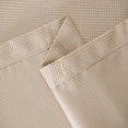 thumbnail image 5 of Dainty Home Waffle Weave Textured Fabric Shower Curtain, 70” x 72", Beige, 5 of 6