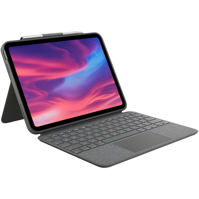 Teclado Retroiluminado Logitech Compatible con iPad 10th Gen 10.5 pulgadas Gris