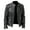 Black, variant on NOLDARES Leather Motorcycle Jacket for Men, Comfy Vintage Style Leather Jacket, Water Resistant Biker Jacket for All-Weather Riding(Blue,M)