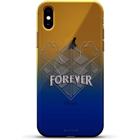 Style de Vie: Wakanda Forever Coque en Silicone Ultra Mince Transparente Série Gradient Luxendary pour iPhone XS Max (6.5") in