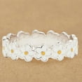 thumbnail image 4 of Xinyolin Women Ring Anti Tarnish Marguerite Flower Shape - Finger Ring Fashion Accessory for Gift, 4 of 8