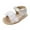 White, variant on IROINNID Toddler Baby Shoes Buckle Sandals Soild Color with Backstrap Slide