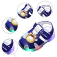 thumbnail image 5 of Baby Girls Fisherman Sandals Light up Sneakers Cute Cartoon LED Luminous Nonslip Soft Sole Walking Shoes Blue 6.5 Infant, 5 of 5