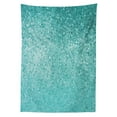 thumbnail image 3 of Ambesonne Blue and White Tablecloth Rectangular Table Cover, Polka Dot Pattern, 52"x70", Turquoise Seafoam, 3 of 4