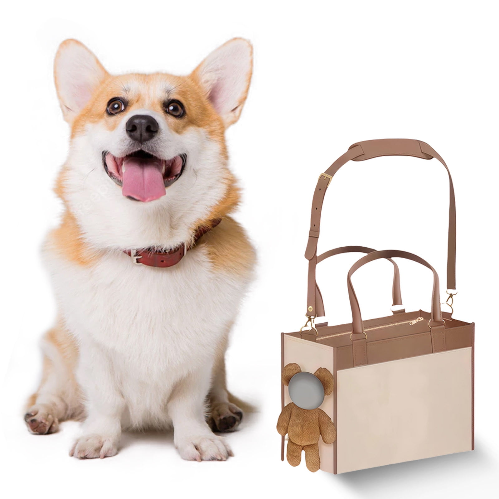 Fashionable Pet Backpack Stylish Dog Purse Tote Handbag For Small Medium Dogs Cats Puppy Travel Outing Convenient Durable Lightweight