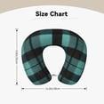 thumbnail image 5 of Travel Pillow Memory Foam, Head Neck Support Airplane Pillow For Traveling, Car, Home, Travel Neck Flight Pillow 12 Inches Paleturquoise Buffalo Plaid Check Tartan Scotland_4, 5 of 8