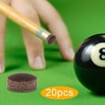 thumbnail image 3 of harayaa Billiard Pool Cue Tips for Pool Cues and Snooker Spare Stick Tips 20pcs, 3 of 9