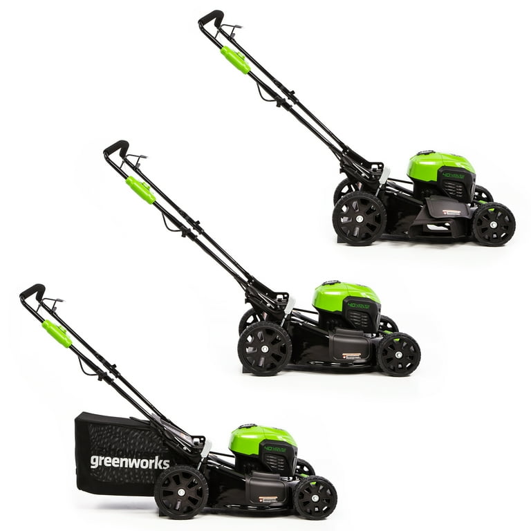 Greenworks 40V 20 Brushless Push Lawn Mower with 4.0 Ah Battery Quick Charger 2516302VT