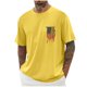 thumbnail image 1 of Tops para hombre, blusas y camisas de cuello redondo y manga corta para hombre, blusas casuales de cuello redondo con estampado de moda para hombre, blusas de cuello redondo y manga corta, camisas par, 1 of 5