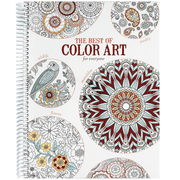 Leisure Arts The Best of Color Art For Everyone Adult Coloring Book for Women and Men, 8.5" x 10.75" - Over 90 Designs - Stress Relieving Adult Coloring Books