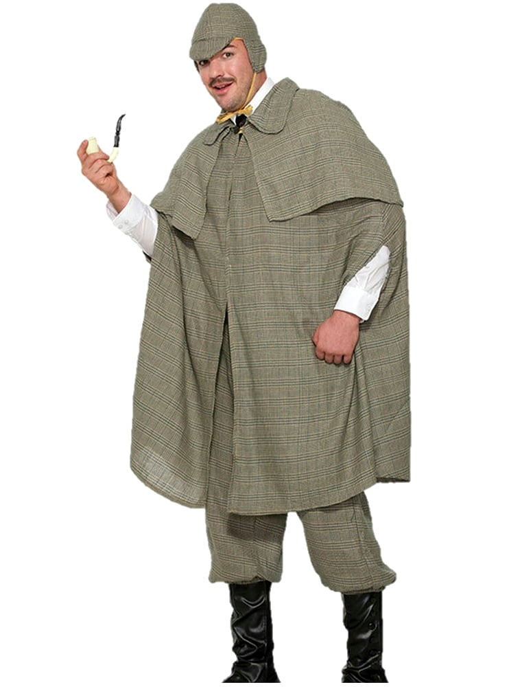 English Detective Costume Mens Adult Private Investigator Sherlock ...