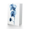 thumbnail image 2 of Artery8 Greeting Card Blue Orchid Flower Bloom Watercolour Painting For Her Woman Birthday Card, 2 of 3