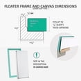 thumbnail image 3 of PIXY CANVAS Value Pack of 24x32 Stretched Canvas 3/4 (0.75) inch deep and Floater Frame for Your Paintings/Artwork/Wall Art/Wall Decor (Black, 24 x 32 inch, Landscape), 3 of 6