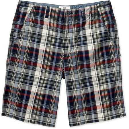 Faded Glory - Big Men's Plaid Flat-Front Shorts