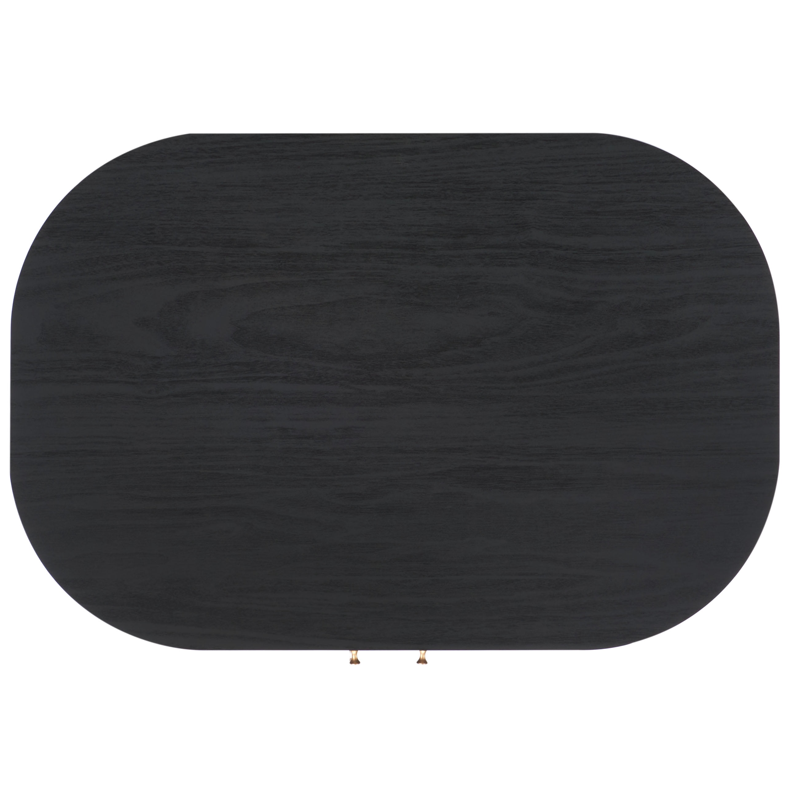 SAFAVIEH Tealla Contemporary Tambour Door Nightstand,Black/Gold