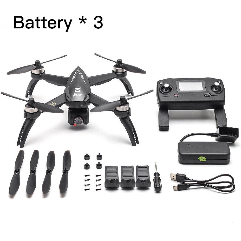 Upgraded 5W Bugs 8G 4K Drone Long Battery Life Remote Control Toy Quadcopter Walmart.com - Walmart.com