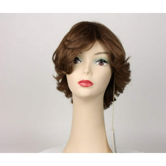 European Human Hair Freeda Wig Medium-Light Brown Linda Size L