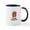 White/Black Inside, variant on CafePress - Red Tickle Monster With Horns And One Eye Mug - 11 oz Ceramic Mug - Novelty Coffee Tea Cup