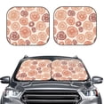 thumbnail image 2 of Fotbe Mushrooms2 2-Piece Car Windshield Sun Shade | Sun Blocker for Car Windshield | Foldable Automotive Interior Accessories for Sun Protection-Large, 2 of 7