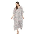 thumbnail image 2 of Oussum Women Plus Size Kaftan Dresses for Ladies Kimono Sleeve Caftan Long Maxi Kaftans Online, 2 of 8