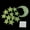 Green, variant on NookHive Moon Stars Glow in The Dark Luminous Stickers, 20 PCs Removable Wall Decals for Bedroom, Ceiling, Kids Room, Night Sky Decor, DIY Home Decoration,Green