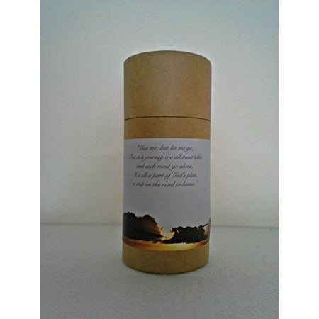 1 Tube Natural One Child/Pet -Natural Biodegradable CREMATION SCATTERING TUBE withTelescopic Lid & Instructions (Style: Heavenly) ()