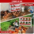 thumbnail image 3 of EuKer Nesting Boxes for Chickens, 8-Holes Metal Laying Boxes with Legs and Egg Collection Device, Red, 3 of 8