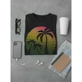 thumbnail image 3 of Colorful Palm Trees Men T-Shirt, Male Medium, 3 of 4